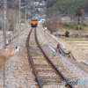 吾妻線祖母島駅にて