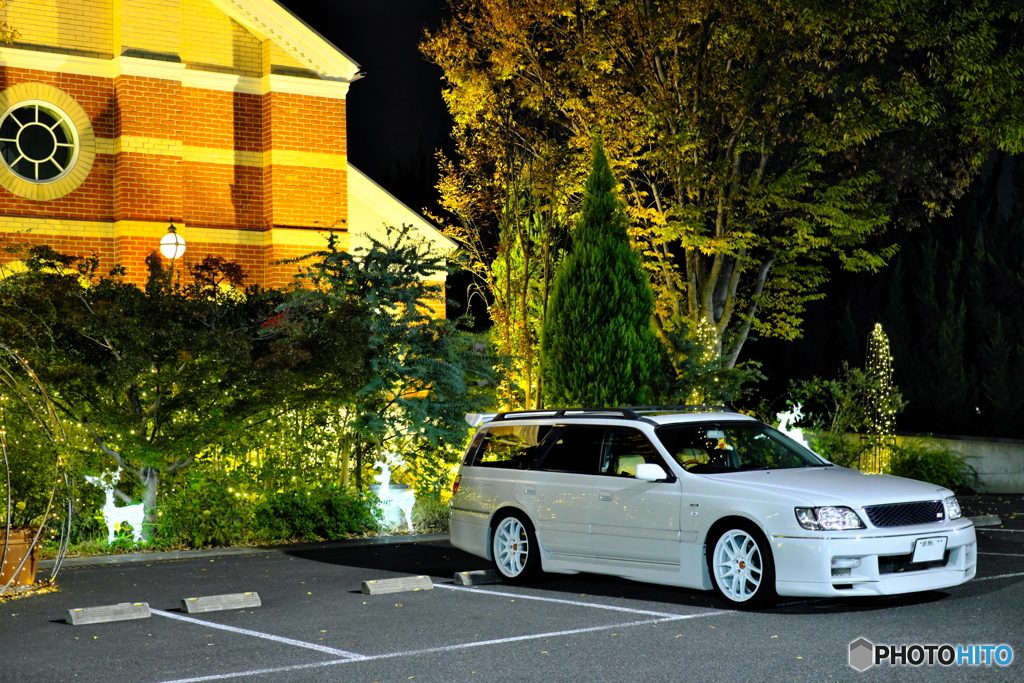 イルミネーションと愛車