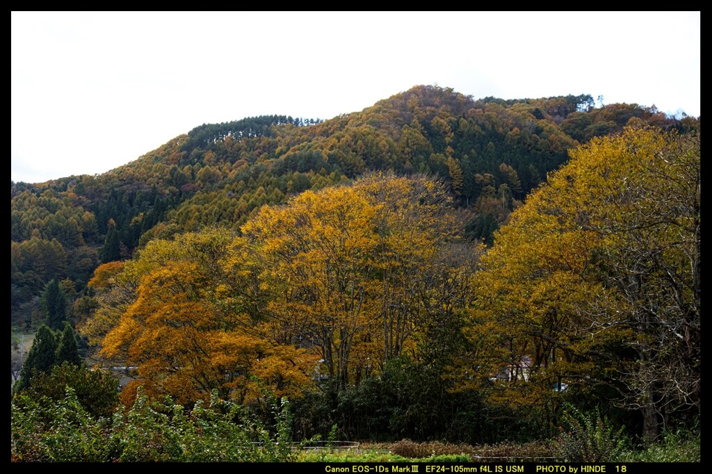 秋の六合村赤岩集落にて②