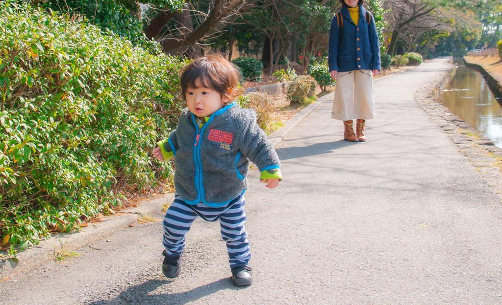 春まで待てない初めての靴