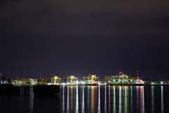 名港トリトンより望む工場夜景