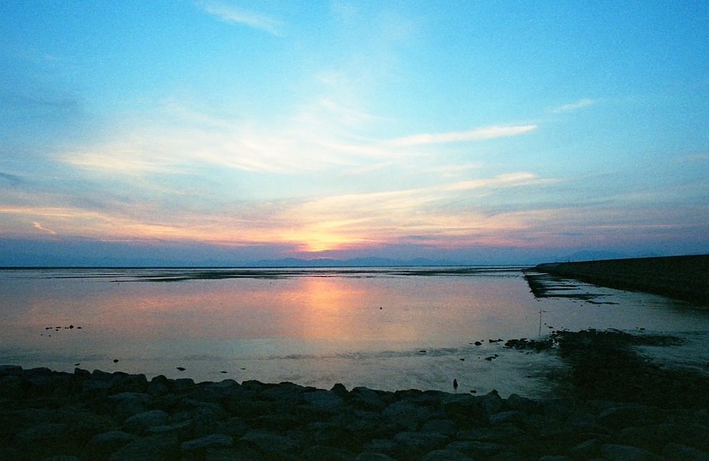 有明海の夕景