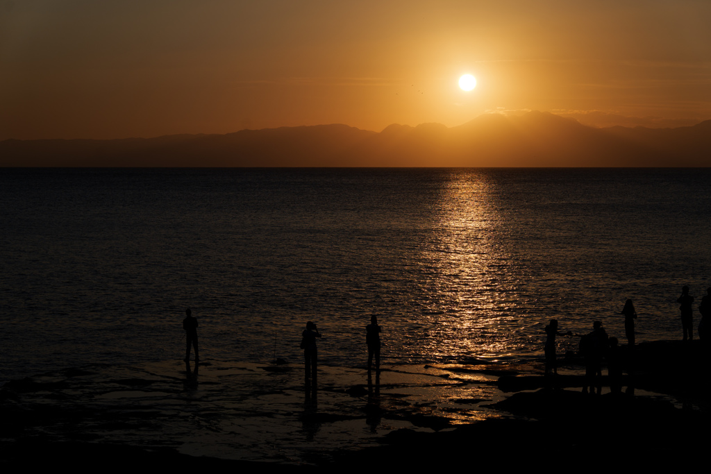 夕日