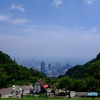 断層崖より望む
