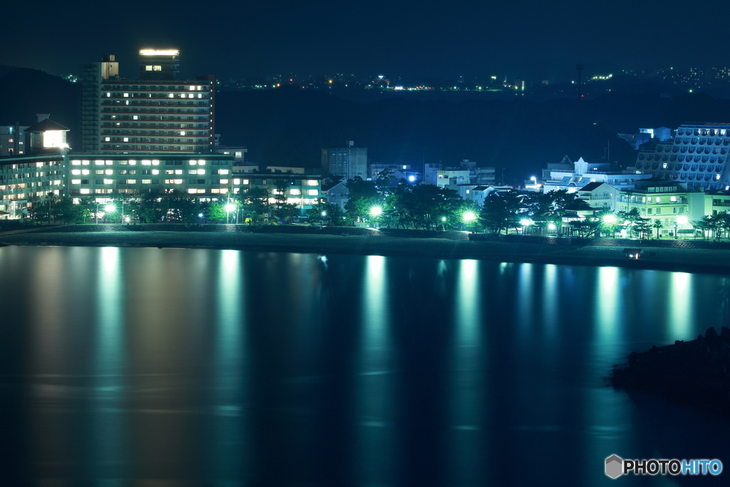 白浜の夜