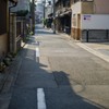 夕前の道