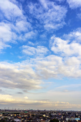 今日の朝　西の空