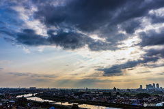 今日の朝　東の空