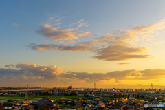 梅雨の中休み　夕景