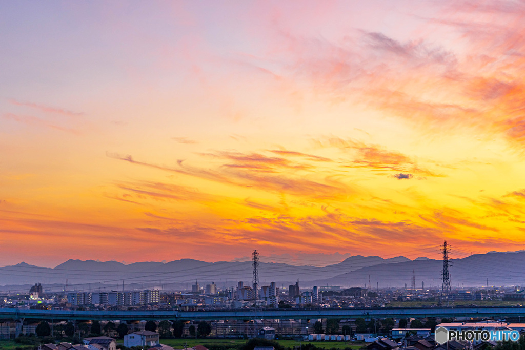 ８月２６日の夕景