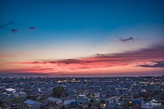 久々の夕焼け 改