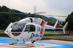 Dr.ヘリのヘリポートで