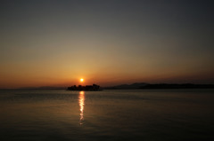 宍道湖の夕陽