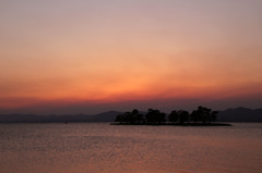 宍道湖の夕景