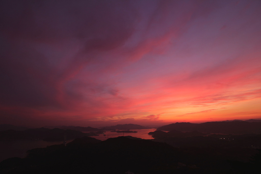 しまなみ海道の夕景