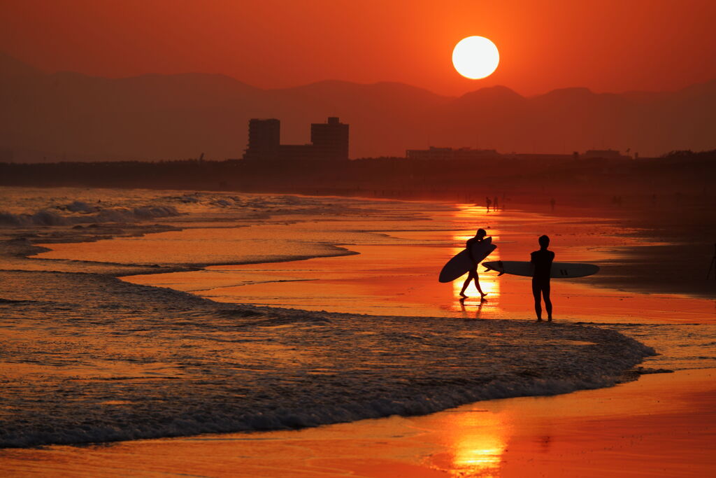 湘南の夕暮れ