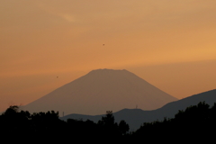 夕焼け富士