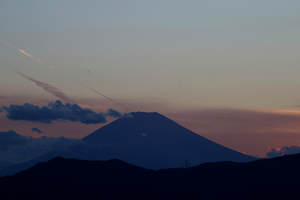夕焼け富士