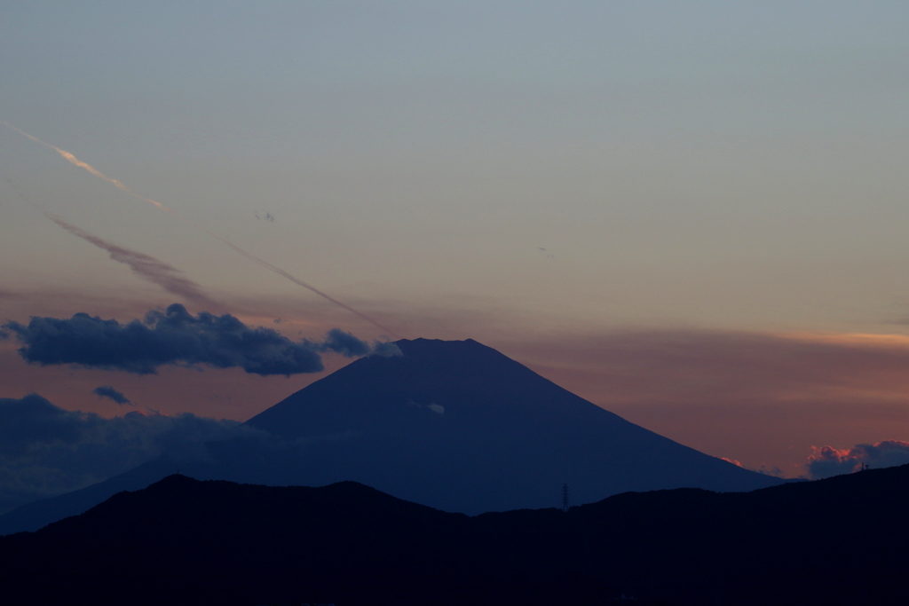 夕焼け富士