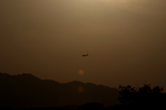 夕日とＣ１３０