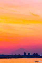 茜浜の富士山