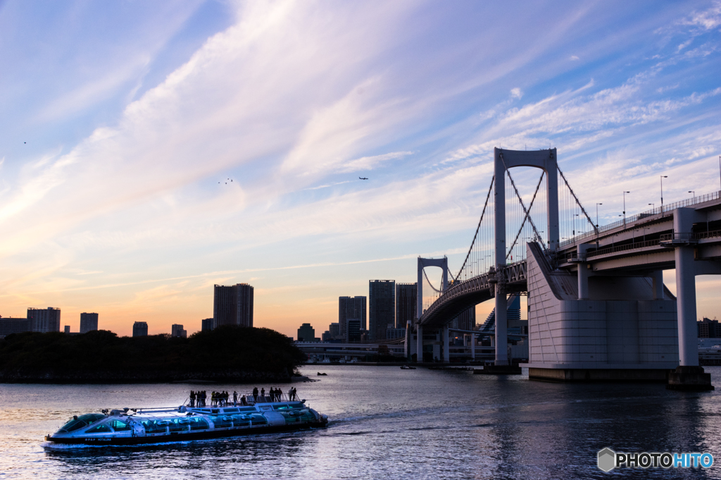 点灯前の夕景