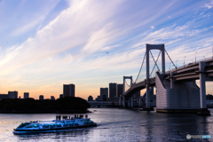 点灯前の夕景