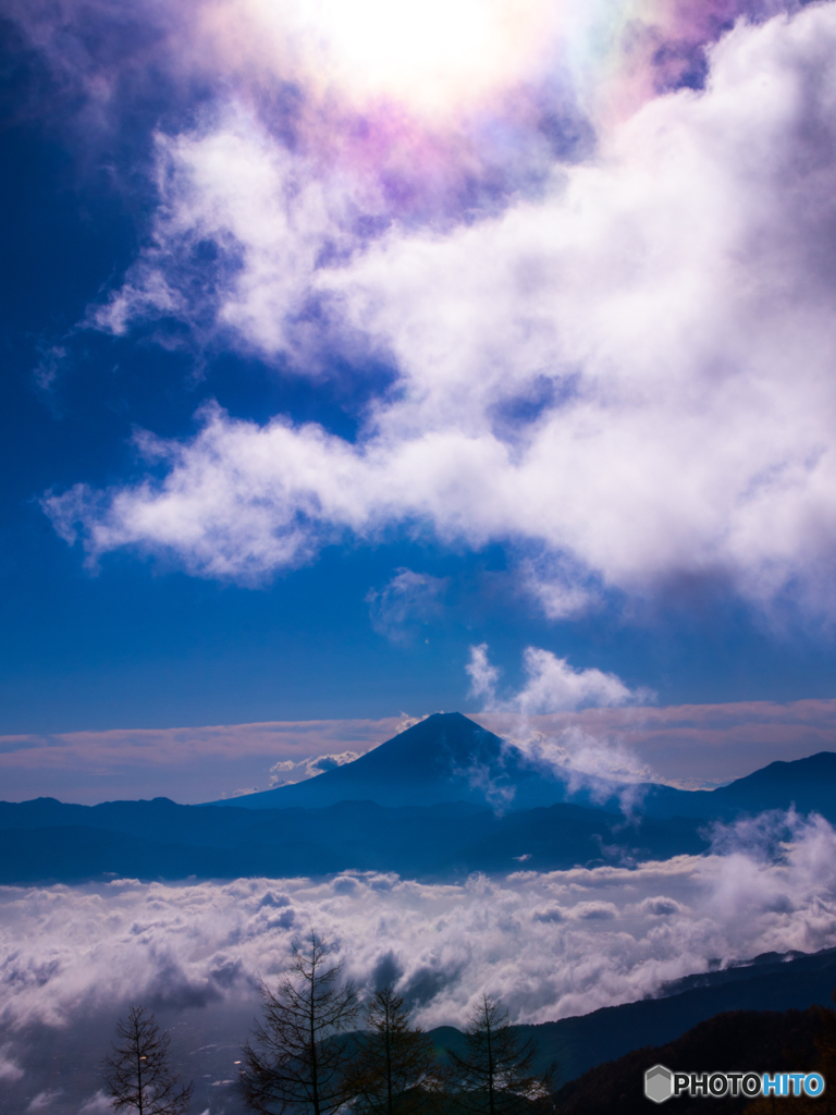 甘利山から