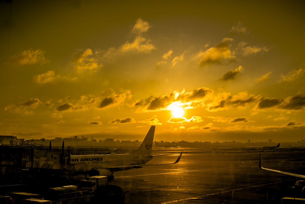 帰路の夕暮