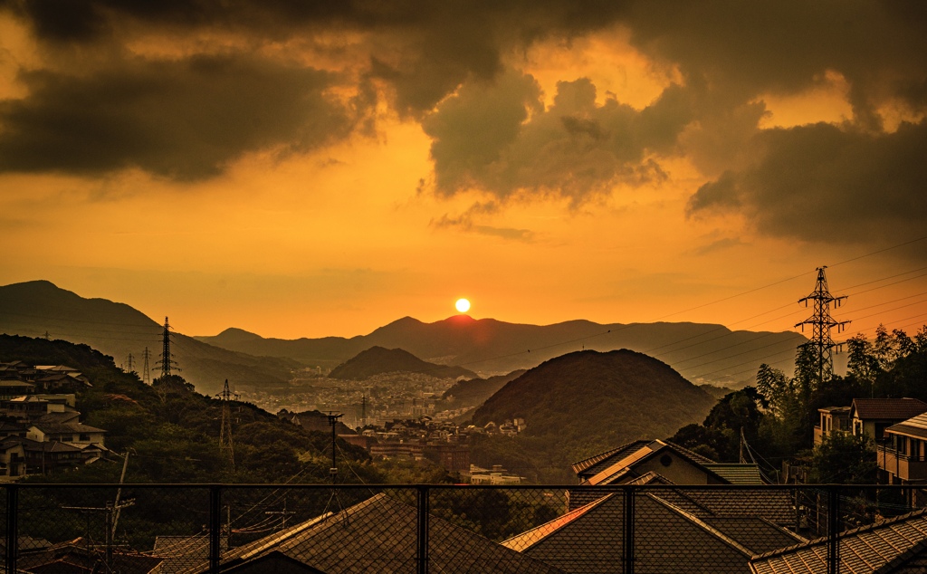 帰り道の夕暮