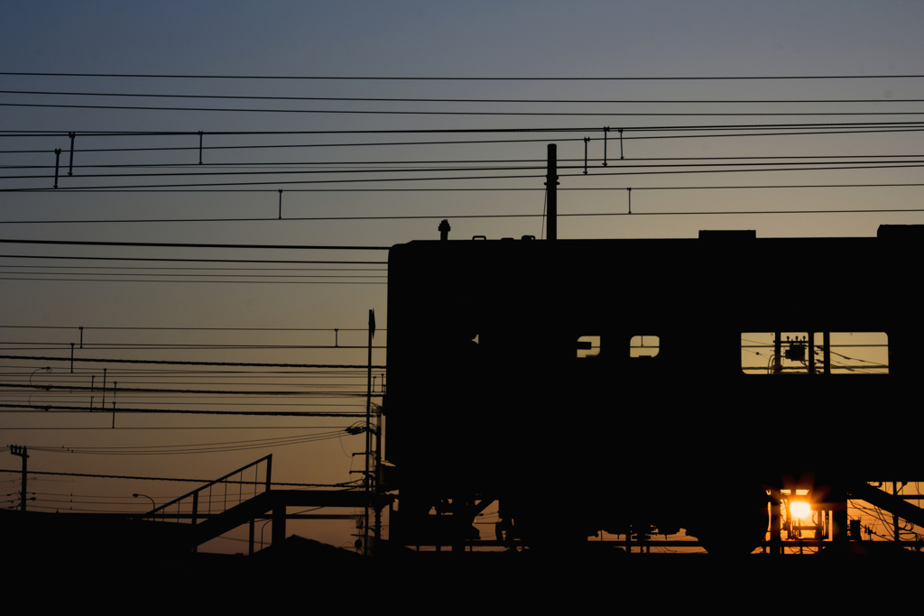 夕暮れ電車