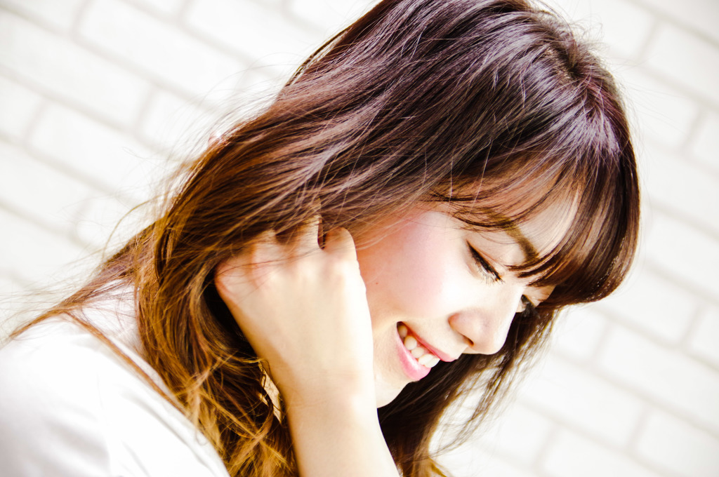 Beautiful smile profile