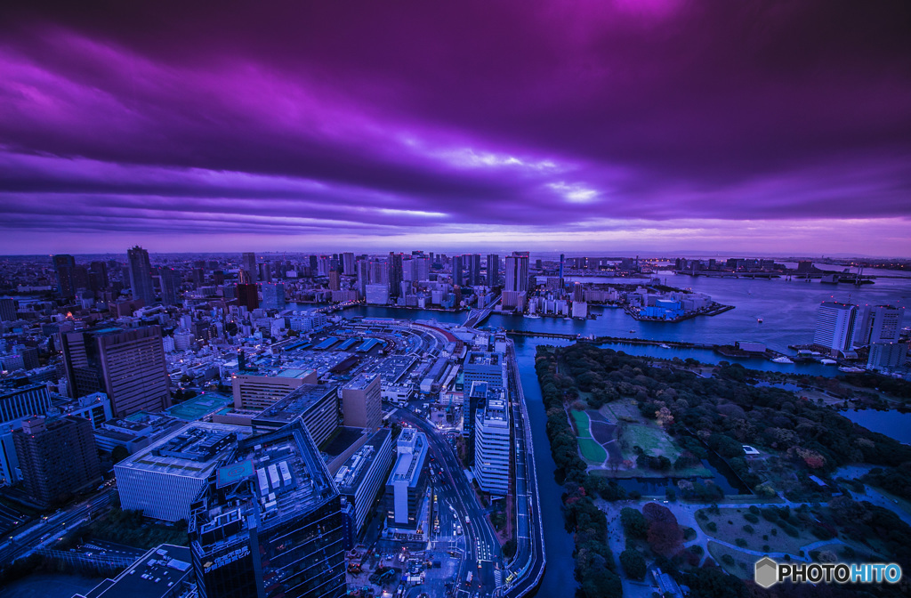 夕暮れ