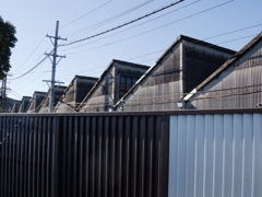 のこぎり屋根の工場