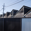 のこぎり屋根の工場