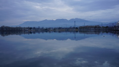 桐生競艇場の横の湖