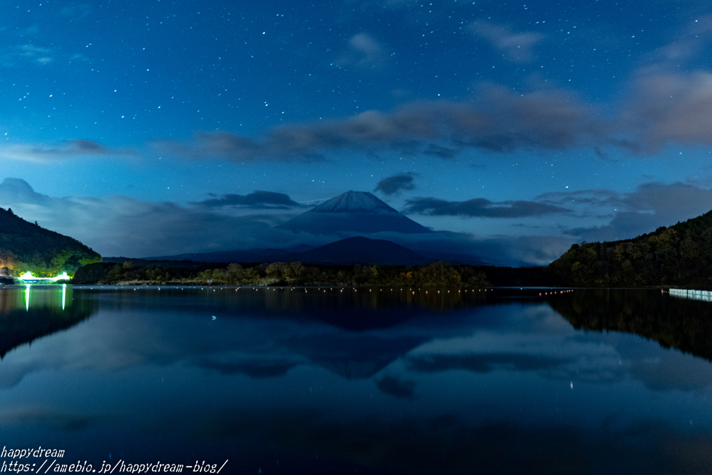 星空と富士山（2）