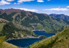 奥多摩湖から