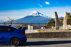 西伊豆で富士山と記念写真