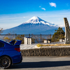 西伊豆で富士山と記念写真