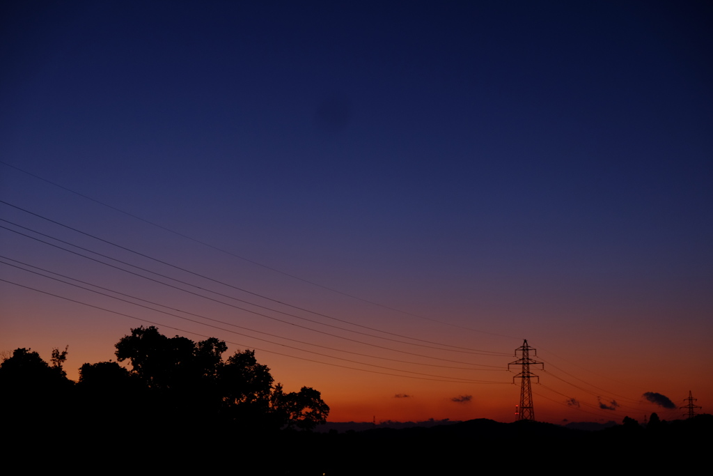 秋の夕暮れ