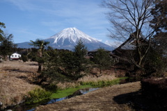 富士山が見える村