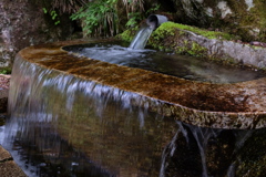 古道の水くみ場