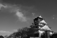 モノクロームな大阪城 2