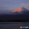 河口湖からの紅富士　180416