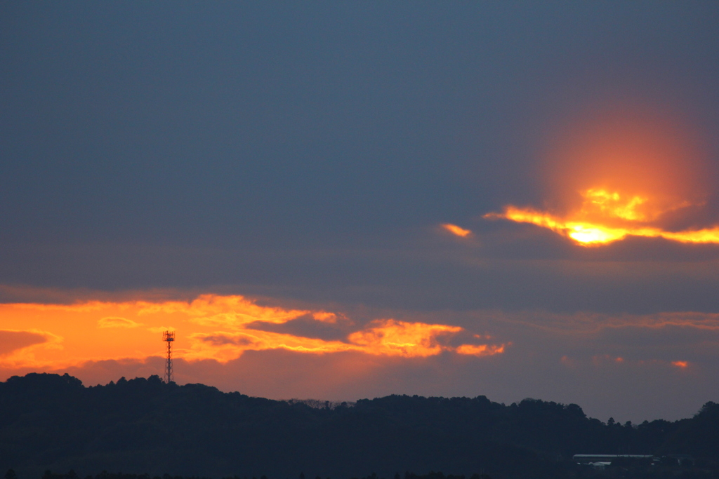 夕日