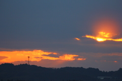 夕日