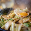 地元の焼きうどん..*