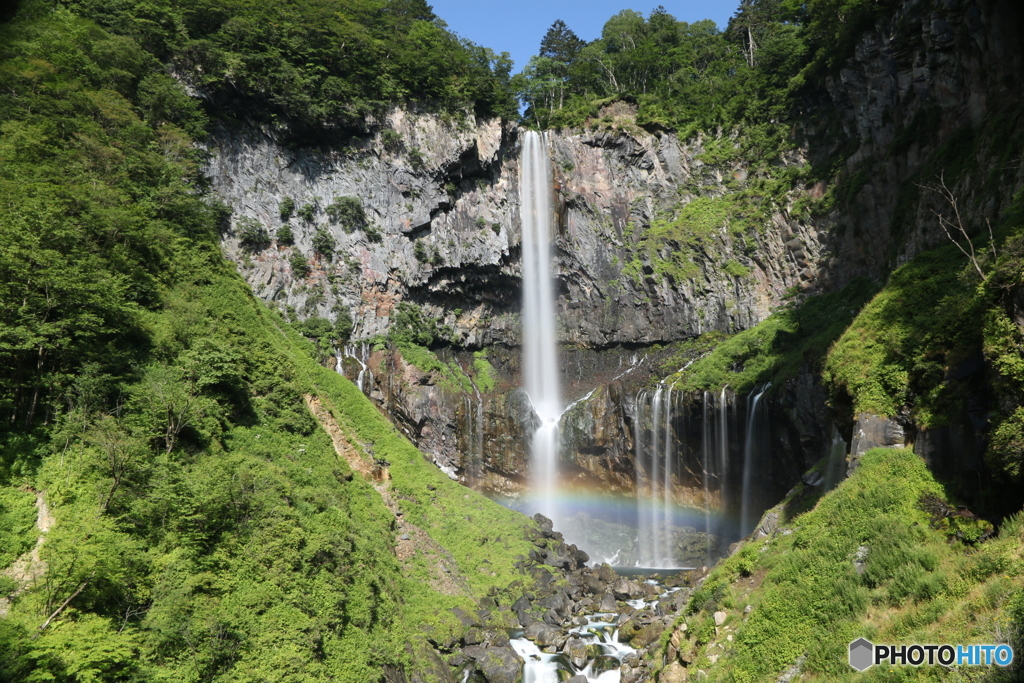 雄大な華厳の滝