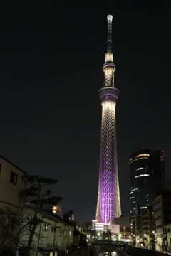 夜の東京スカイツリー